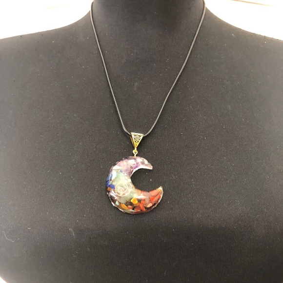 Fashion Jewelry Jewelry - Moon Orgonite Crystal Pendant Necklace Women's Jewelry